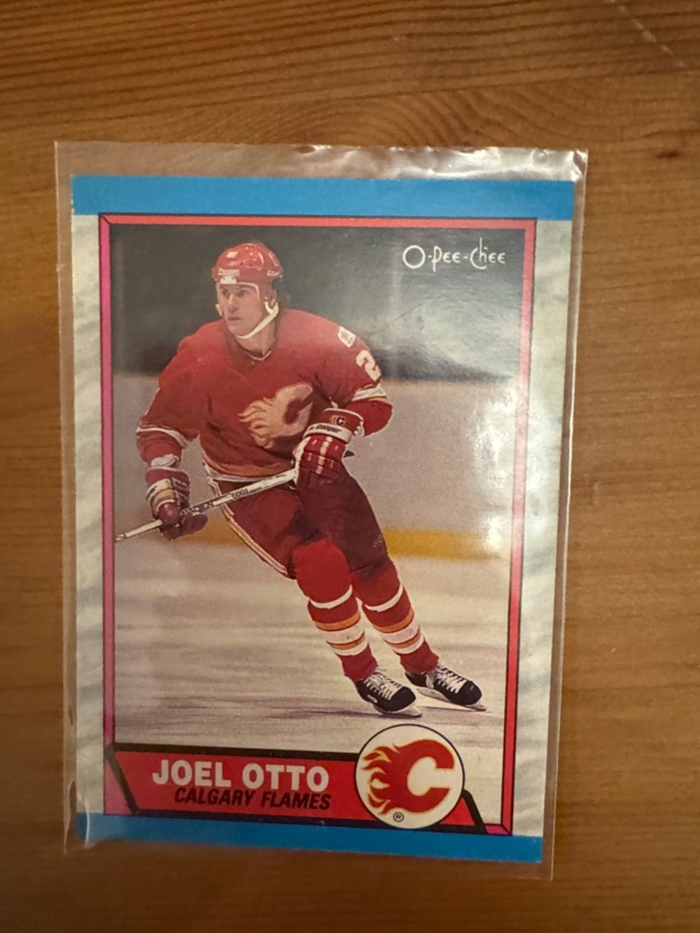 Joel Otto Calgary Flames Hockey Card - Red
